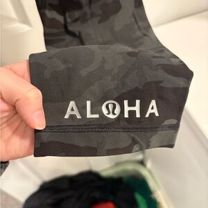 Lululemon Aloha Align Dark Green Camouflage Leggings